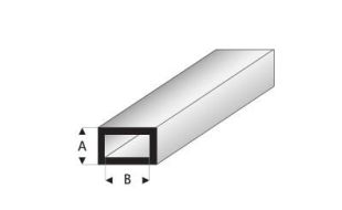 Super Styrene Rectangular Tube