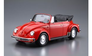 Aoshima 1/24 Scale Volkswagen 15ADK Beetle 1303S Cabriolet 1975 Model Kit