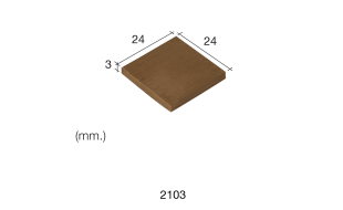Aedes Ars Black Tile 24 x 24 x 3 (Pack of 25 Tiles)