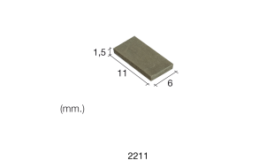 Aedes Ars Small Black Tile 6 x 11 x 1.5 (Pack of 300 Tiles)