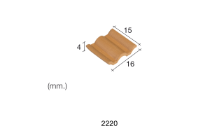 Aedes Ars Flemmish Red Roof Tile 15 x 16 x 4 (Pack of 150 Bricks)