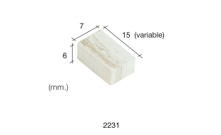 Aedes Ars Large Mottled Wall Stone 7 x 15 x 6 (Pack of 200 Stones)