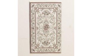 Georgian Style Cream Rug for 12th Scale Dolls House