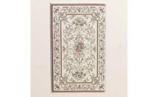 Georgian Style Cream Rug for 12th Scale Dolls House