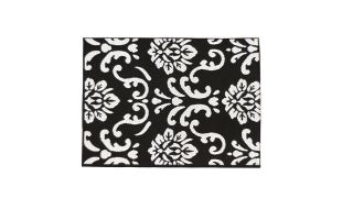 Black and White Modern Rug for 12th Scale Dolls House
