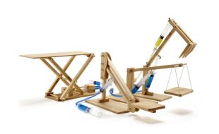 Pathfinders 4 in 1 Multipack Hydraulic Mini Machines Educational Wooden Kits