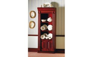 Single Bookshelf (Mahogany Finish) for 12th Scale Dolls House