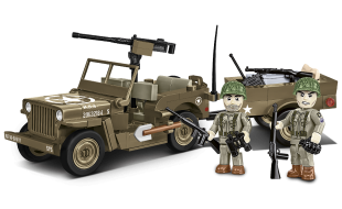 Cobi 1/35 Scale Willys MB & Trailer Model Kit