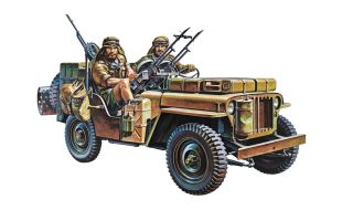 Tamiya 1/35 Scale British SAS Jeep with Figures Model Kit