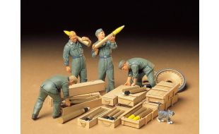 Tamiya 1/35 Scale German Tank Ammo-Loading Crew Military Figures