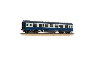 Branchline LMS 57ft 'Porthole' Second Corridor BR Blue & Grey OO Gauge
