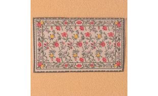 Pretty Floral Rug for 12th Scale Dolls House