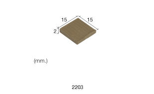 Aedes Ars Black Tile 15 x 15 x 2 (Pack of 150 Tiles)