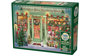Cobble Hill Christmas Flower Shop 1000 Piece Jigsaw