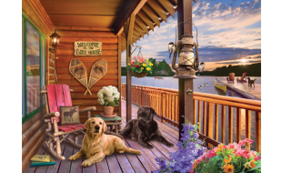 Cobble Hill Welcome To The Lake House 1000 Piece Jigsaw