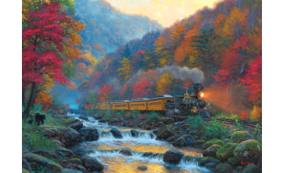 Cobble Hill Smoky Train 1000 Piece Jigsaw
