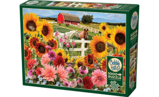 Cobble Hill Sunflower Farm 1000 Piece Jigsaw