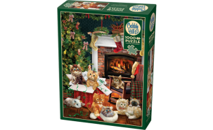 Cobble Hill Christmas Kittens 1000 Piece Jigsaw