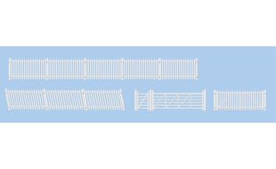 Peco GWR Station Fencing White (inc. gates & ramps) OO Gauge