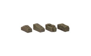 Branchline  Tarpaulin Covered Wagon Loads (x4) 44-545 OO Gauge