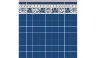 Blue Oreton Tile Paper for 12th Scale Dolls House
