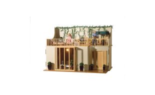 Unpainted Garden Room Kit for Lake View Ready to Assemble 12th Scale Dolls House Kit