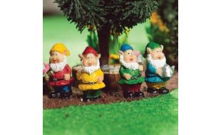 Four Jolly Little Gnomes for 12th Scale Dolls House