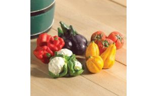 Pack of Five Vegetables for 12th Scale Dolls House