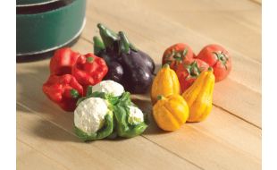 Pack of Five Vegetables for 12th Scale Dolls House
