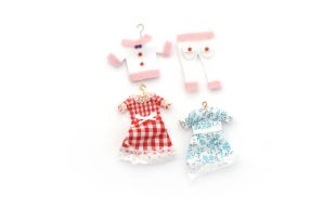 Girls Clothing Pack 4 Pieces for 12th Scale Dolls House