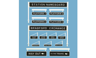 Peco Platform Signage OO Gauge