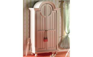 White Wardrobe with Internal Drawers for 12th Scale Dolls House