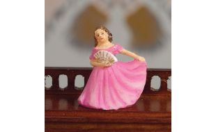 Ornamental Lady in Cerise for 12th Scale Dolls House