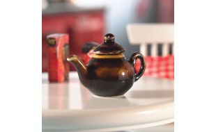 Bettys Brown Teapot for 12th Scale Dolls House