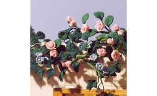 Climbing Pink Roses 220mm for 12th Scale Dolls House