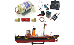 Occre 1/50 Scale Hercules Tug Model Kit with Motor and RC Pack Deal