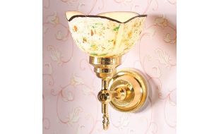 12V Wall Light With Painted Shade for 12th Scale Dolls House