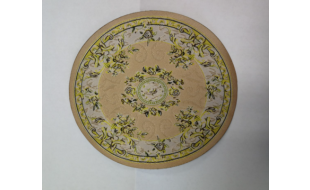 Cream Circular Rug 150mm for 12th Scale Dolls House