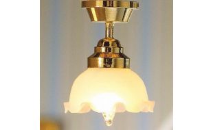 12V Large Tulip Ceiling Light for 12th Scale Dolls House