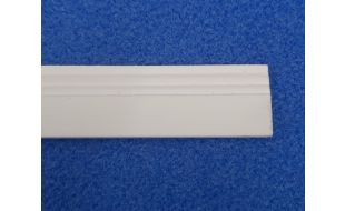 White Skirting Board Pack of 6 for 12th Scale Dolls House