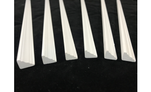 Cornice Painted White Pack of 6 for 12th Scale Dolls House