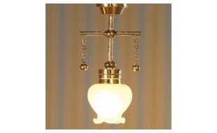 12V Victorian Style Ceiling Hanging Light for 12th Scale Dolls House