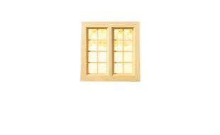 Large Cottage Wooden Window 97 x 144mm for 12th Scale Dolls House