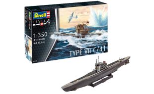 Revell 1/350 Scale German Submarine Type VII C/41 Model Kit