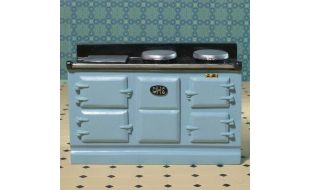 Light Blue Aga Style Stove for 12th Scale Dolls House