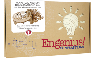 Cheatwell Engenius: Double Marble Run Wooden Model Kit