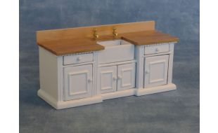 Shaker Style 'Smallbone' Sink Unit for 12th Scale Dolls House