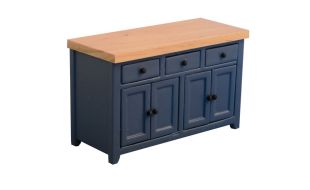 Shaker Style Blue Pine Sideboard for 12th Scale Dolls House