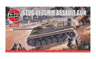 Airfix 1/76 Scale Stug III 75mm Assault Gun Model Kit