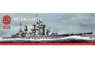 Airfix 1/600 Scale HMS King George V Model Kit